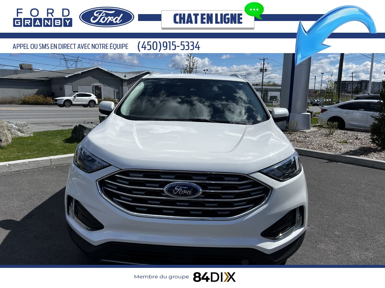 Ford Edge 2022 Blanc Granby - photo #9