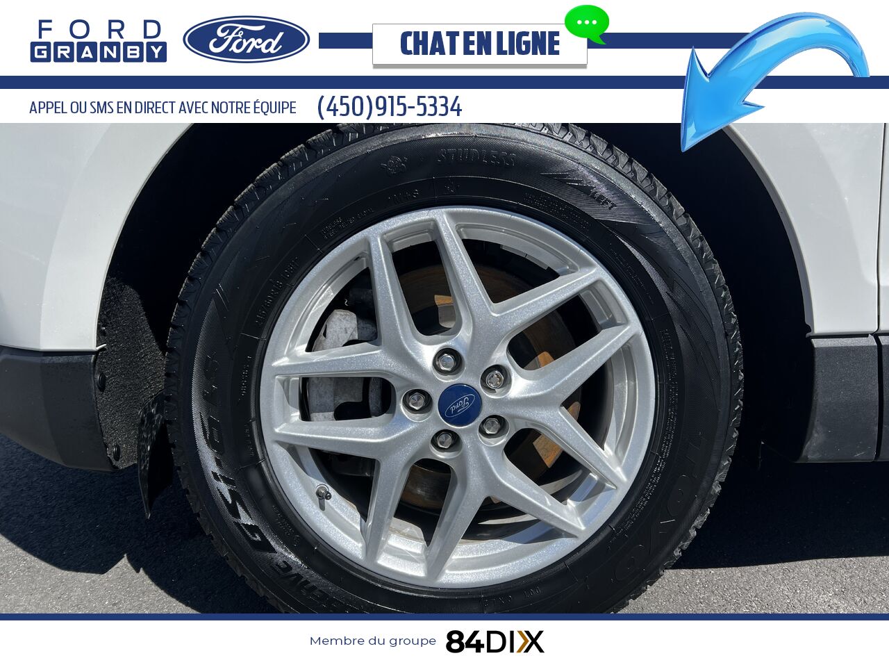 Ford Edge 2022 Blanc Granby - photo #10