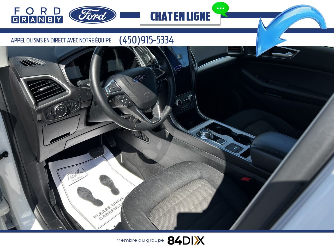 Ford Edge 2022 Blanc Granby - photo #12