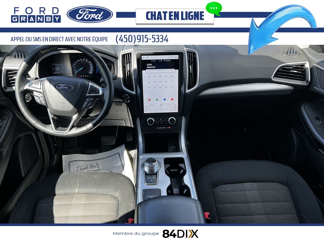 Ford Edge 2022 Blanc Granby - photo #15