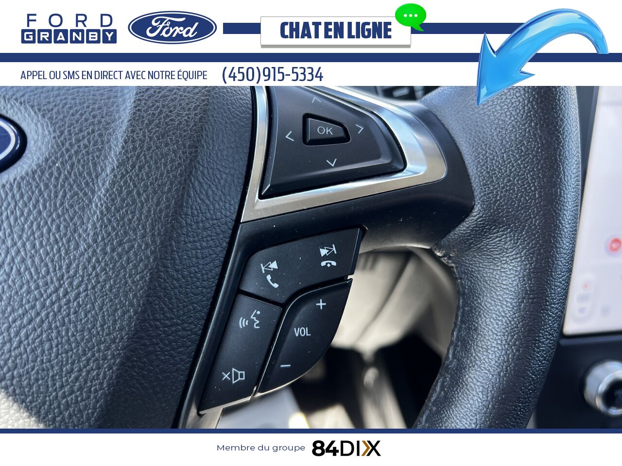 Ford Edge 2022 Blanc Granby - photo #18