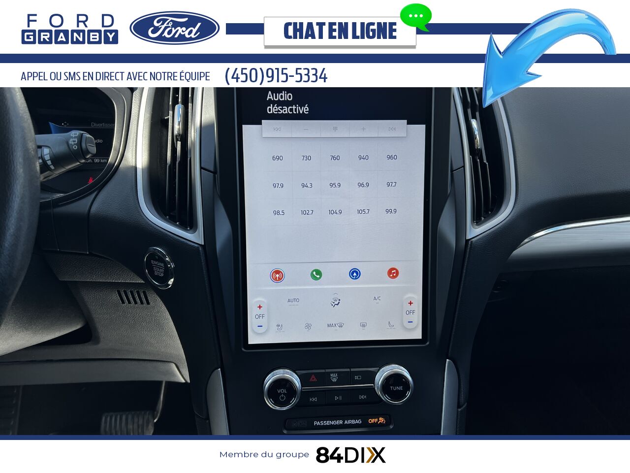 Ford Edge 2022 Blanc Granby - photo #20