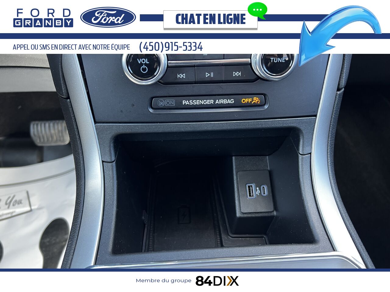 Ford Edge 2022 Blanc Granby - photo #23