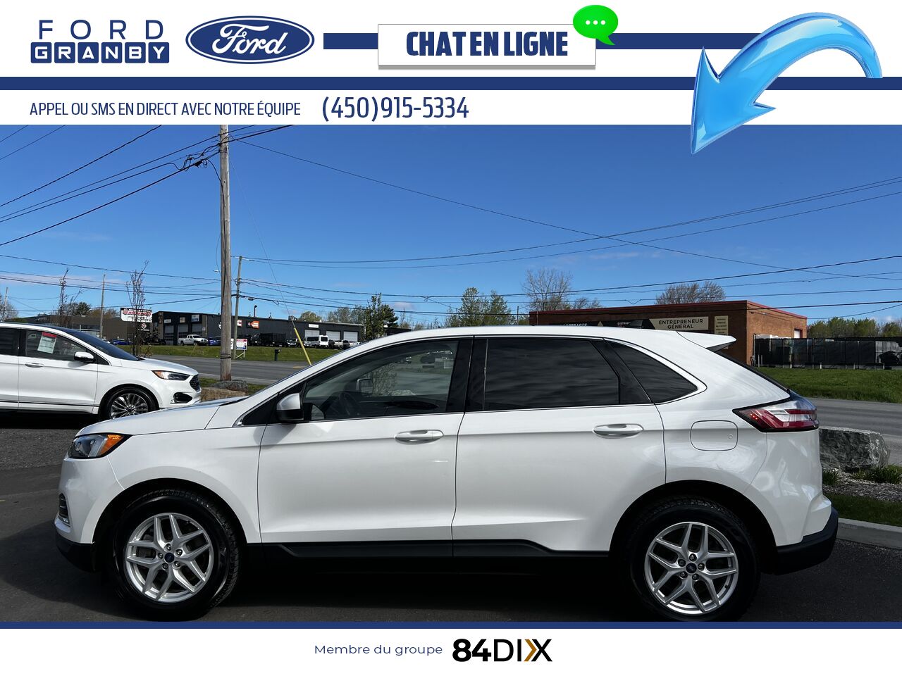 Ford Edge 2022 Blanc Granby - photo #6