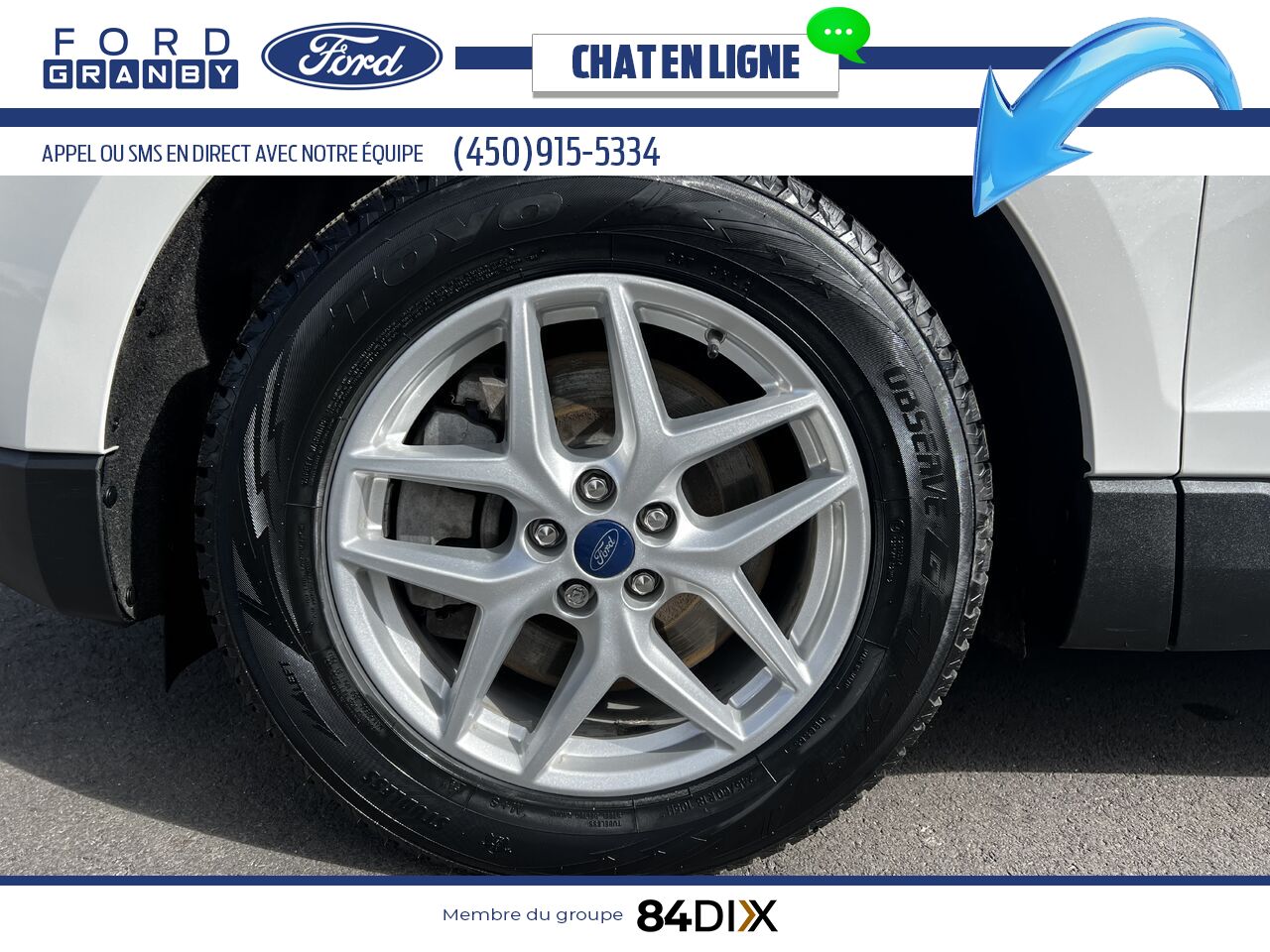 Ford Edge 2022 Blanc Granby - photo #9