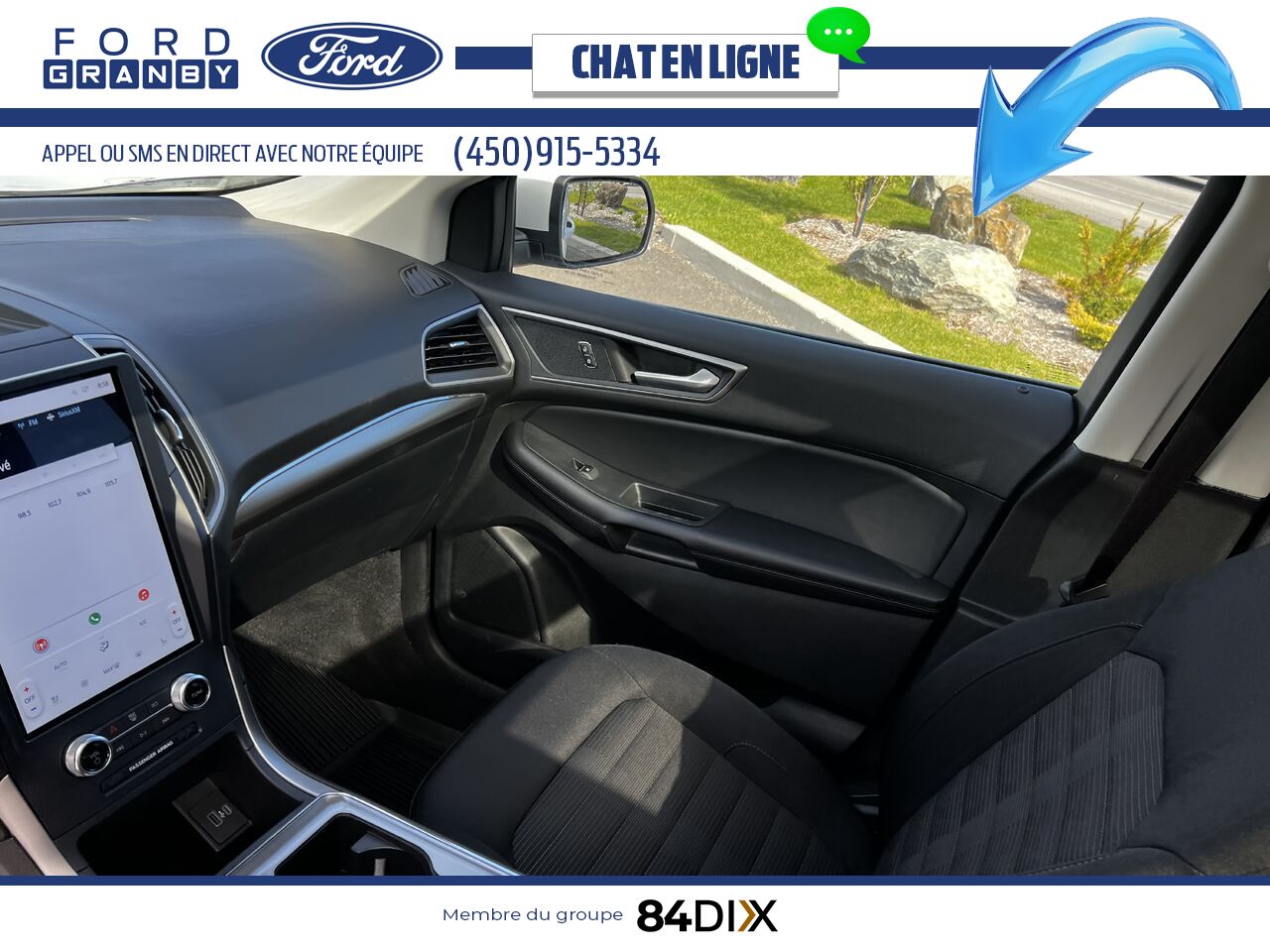 Ford Edge 2022 Blanc Granby - photo #23