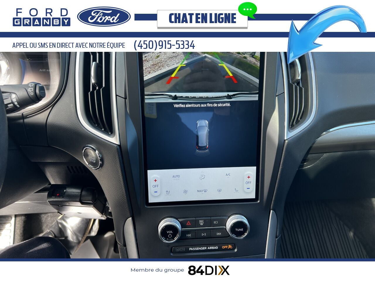 Ford Edge 2022 Blanc Granby - photo #22