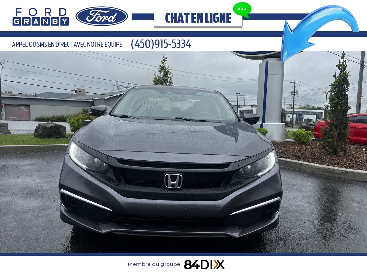 Honda Civic Berline 2019 Noir Granby - photo #9