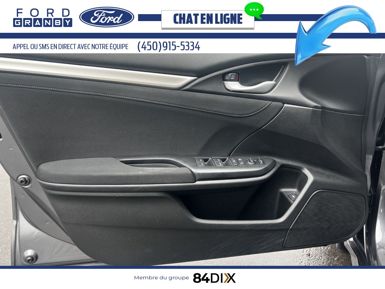 Honda Civic Berline 2019 Noir Granby - photo #13