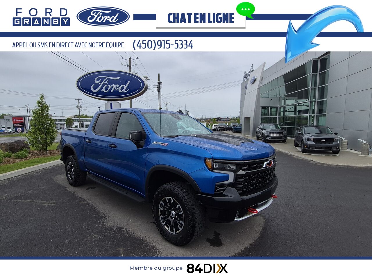 Chevrolet Silverado 1500 2022 Bleu Granby - photo #0