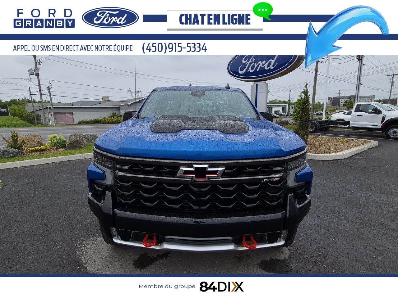 Chevrolet Silverado 1500 2022 Bleu Granby - photo #1