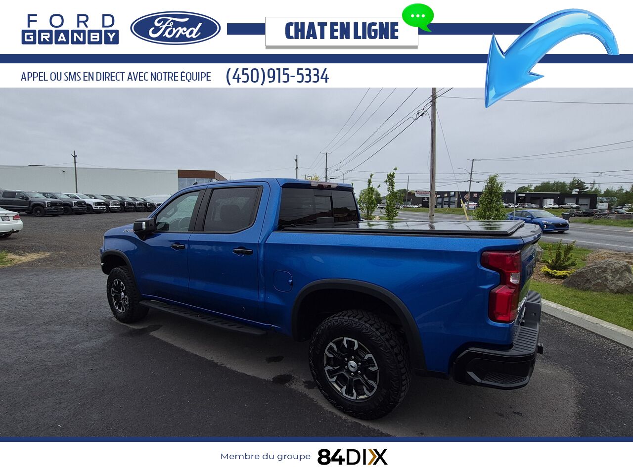 Chevrolet Silverado 1500 2022 Bleu Granby - photo #4
