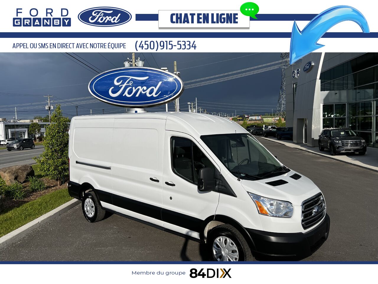 Ford Transit fourgon utilitaire 2019 Blanc Granby - photo #0
