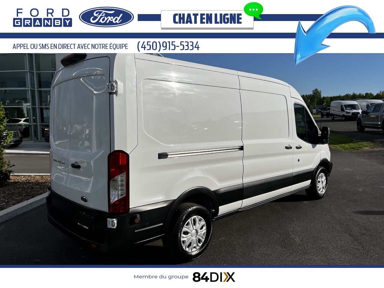 Ford Transit fourgon utilitaire 2019 Blanc Granby - photo #3
