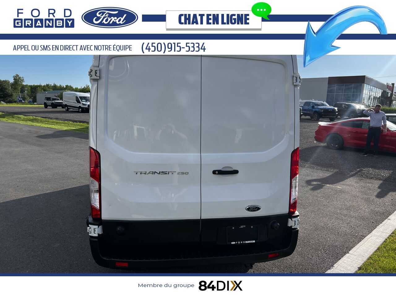 Ford Transit fourgon utilitaire 2019 Blanc Granby - photo #4