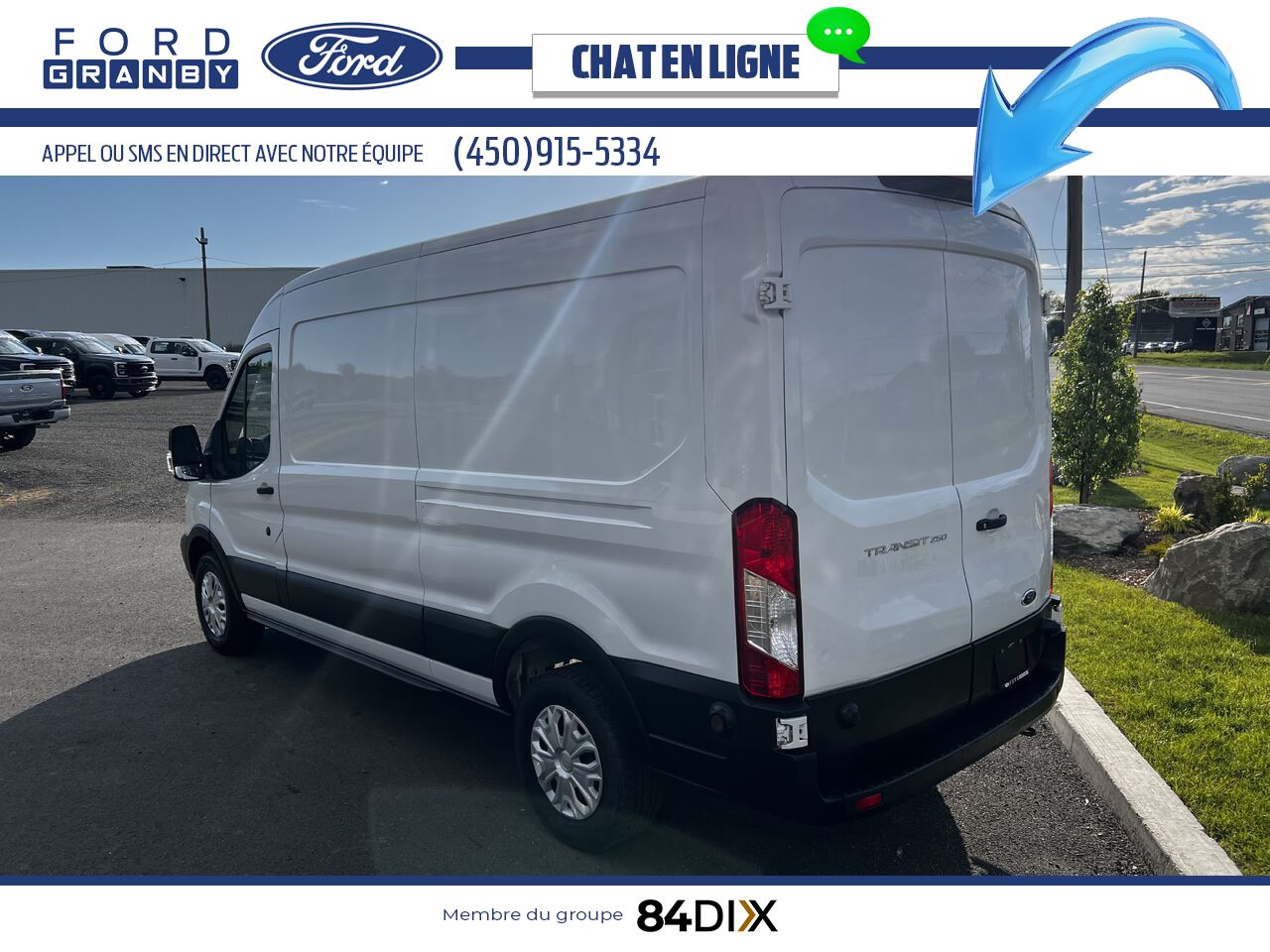 Ford Transit fourgon utilitaire 2019 Blanc Granby - photo #5
