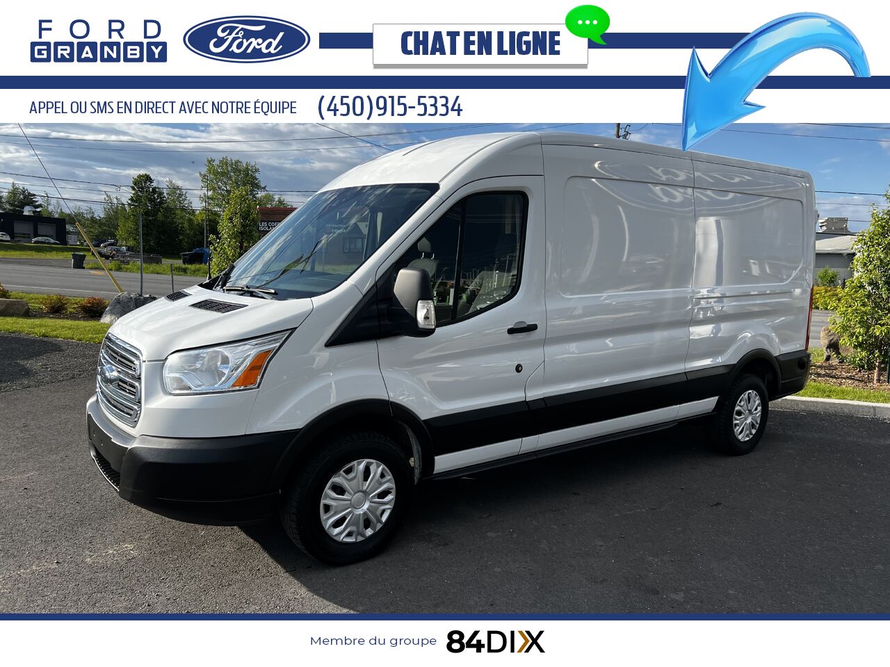 Ford Transit fourgon utilitaire 2019 Blanc Granby - photo #6