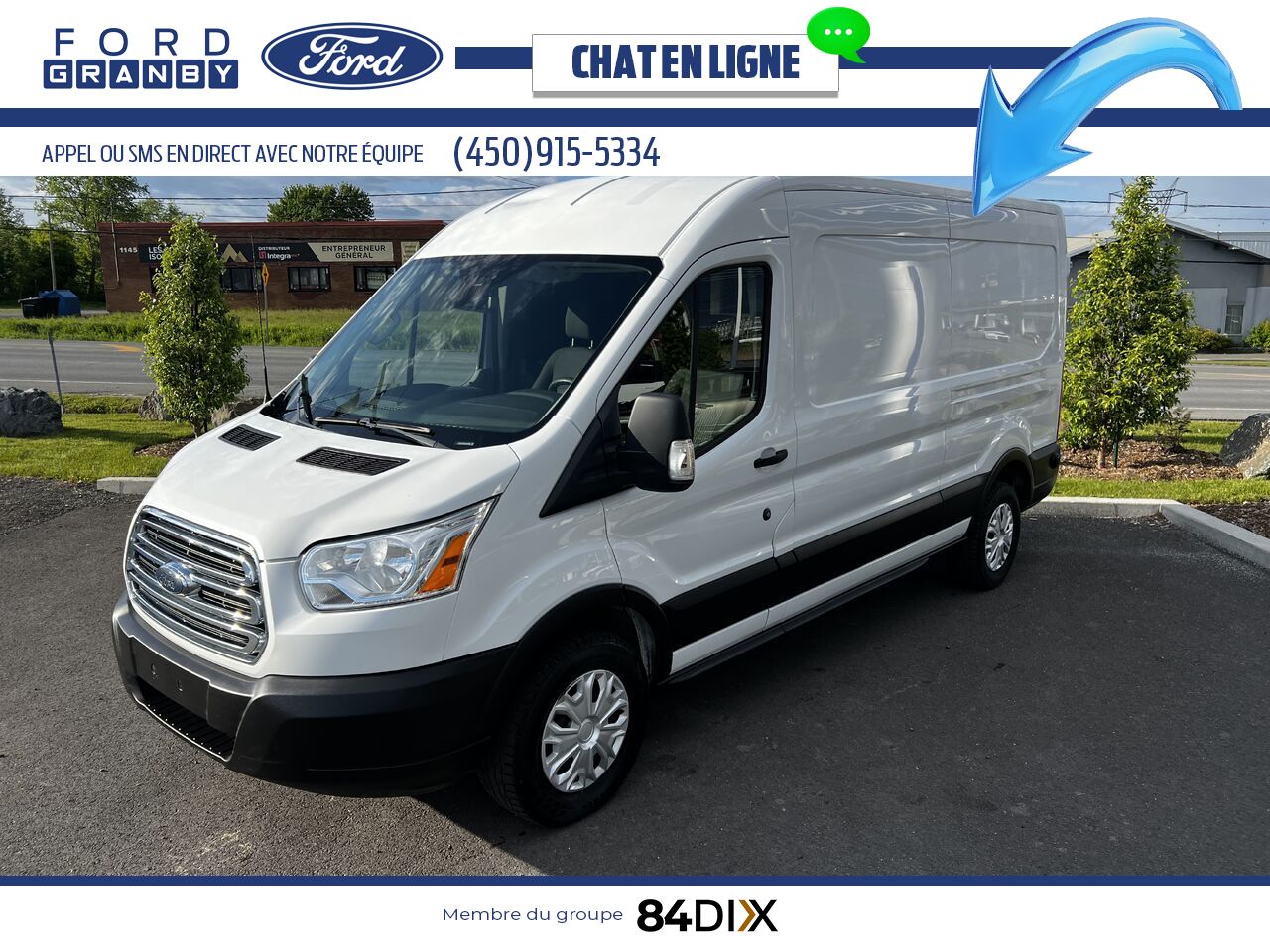 Ford Transit fourgon utilitaire 2019 Blanc Granby - photo #7