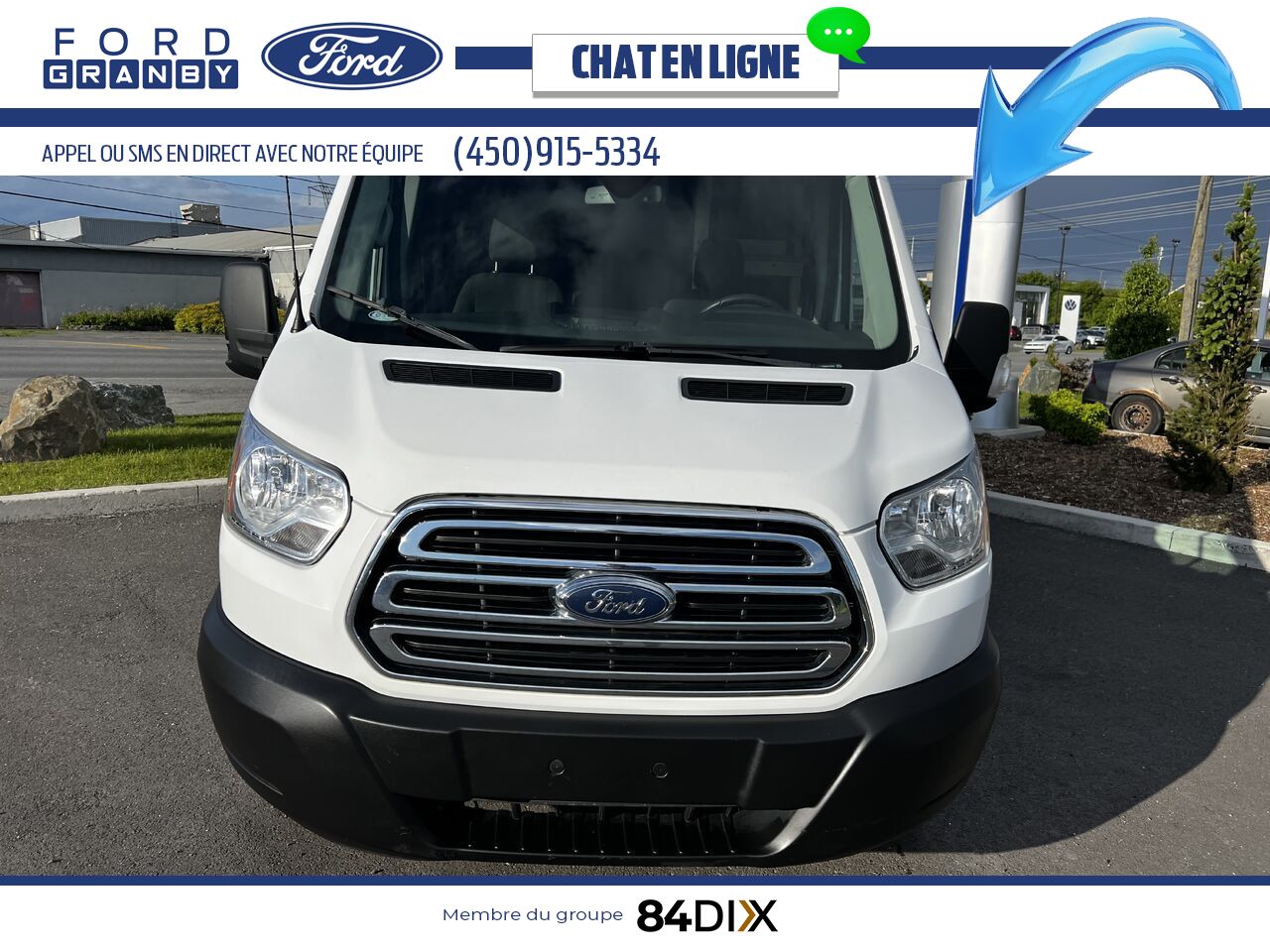 Ford Transit fourgon utilitaire 2019 Blanc Granby - photo #8