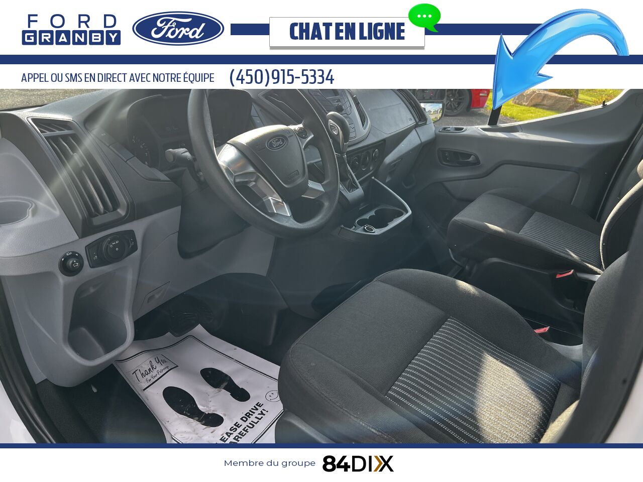 Ford Transit fourgon utilitaire 2019 Blanc Granby - photo #10