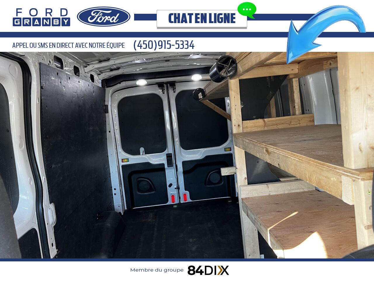 Ford Transit fourgon utilitaire 2019 Blanc Granby - photo #11