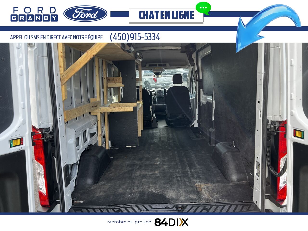 Ford Transit fourgon utilitaire 2019 Blanc Granby - photo #13