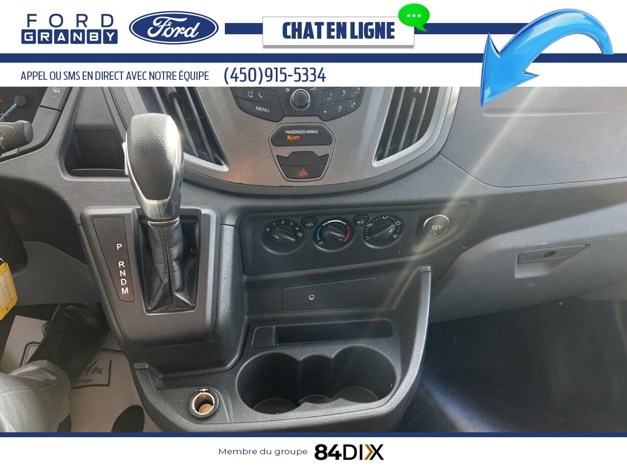 Ford Transit fourgon utilitaire 2019 Blanc Granby - photo #15