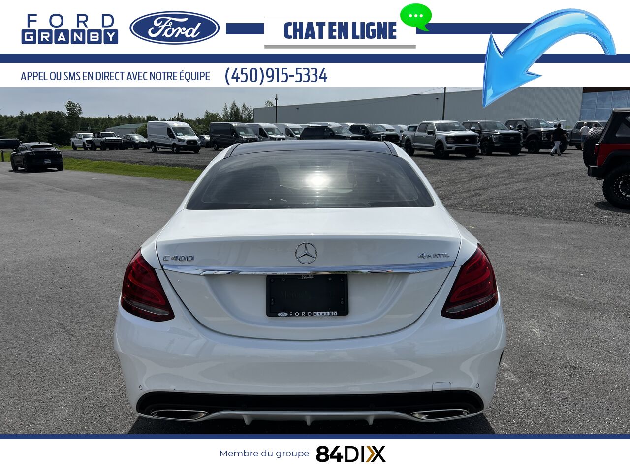 2015 Mercedes-Benz Classe-C White Granby - photo #4