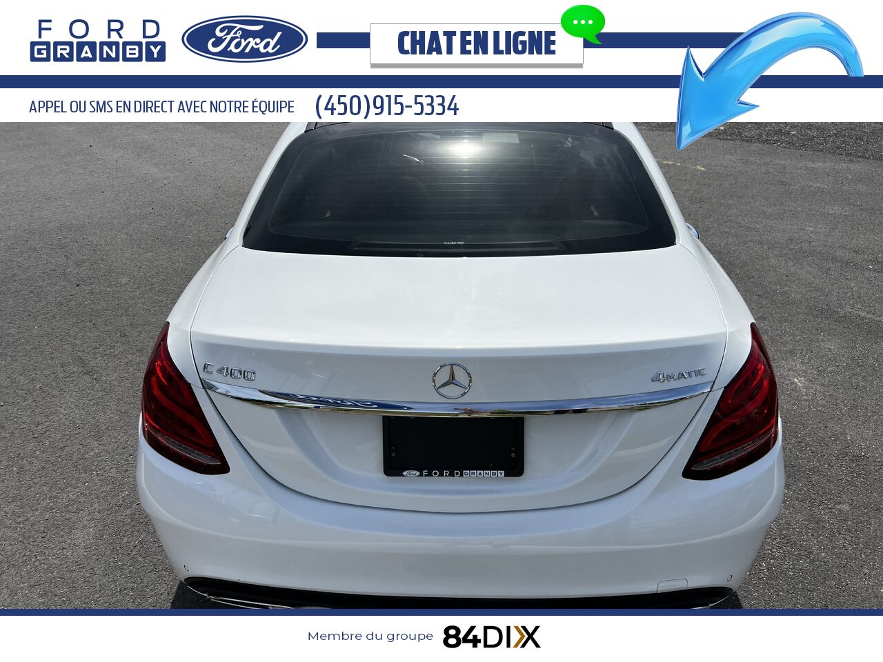 2015 Mercedes-Benz Classe-C White Granby - photo #5
