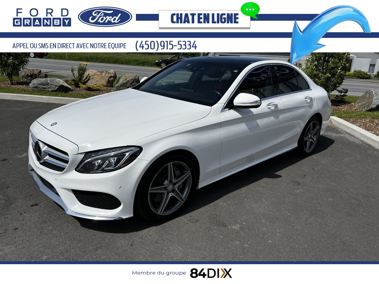 2015 Mercedes-Benz Classe-C White Granby - photo #11