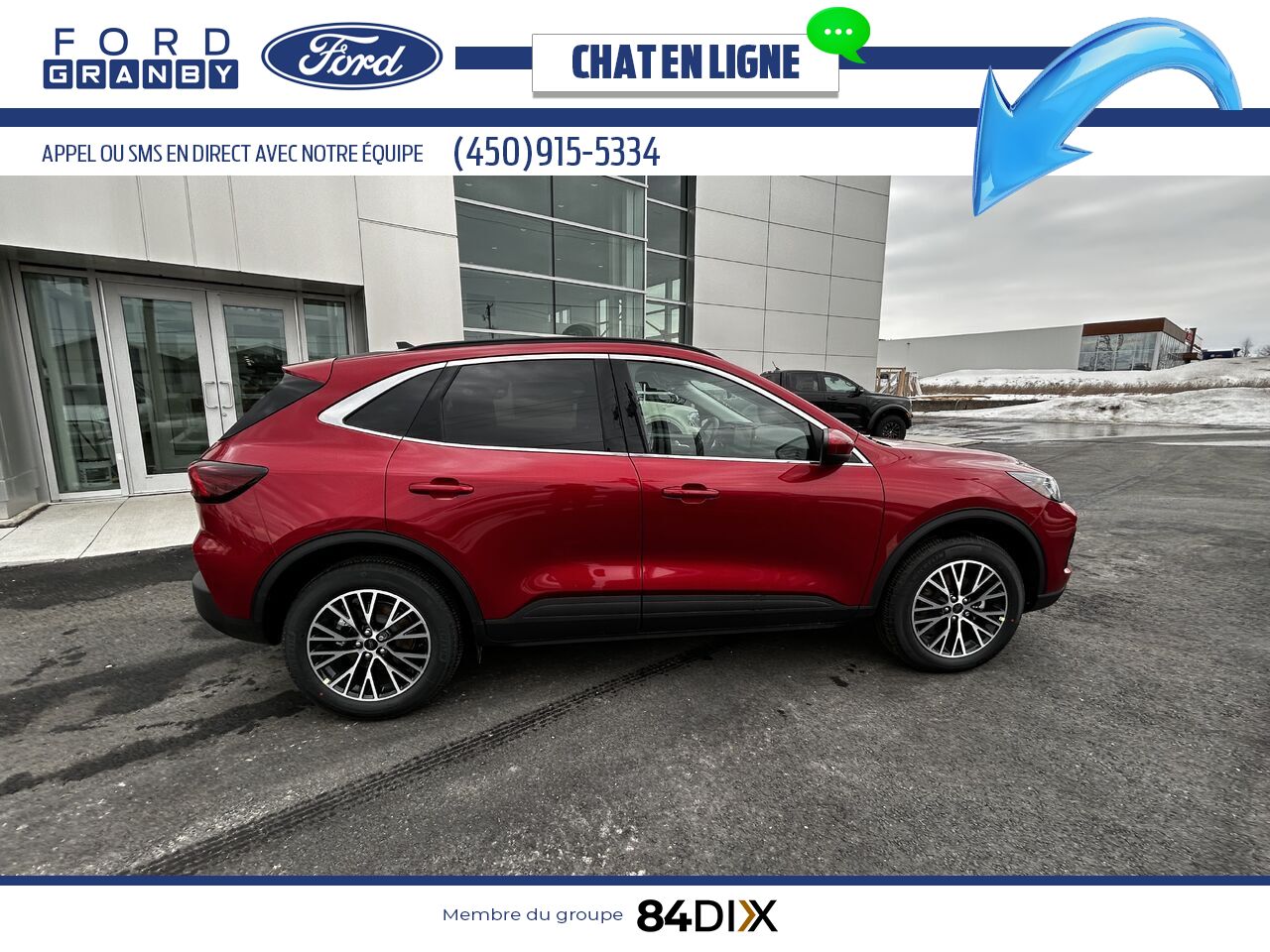2025 Ford Escape Rapid Red Metallic Tinted Clearcoat Granby - photo #1