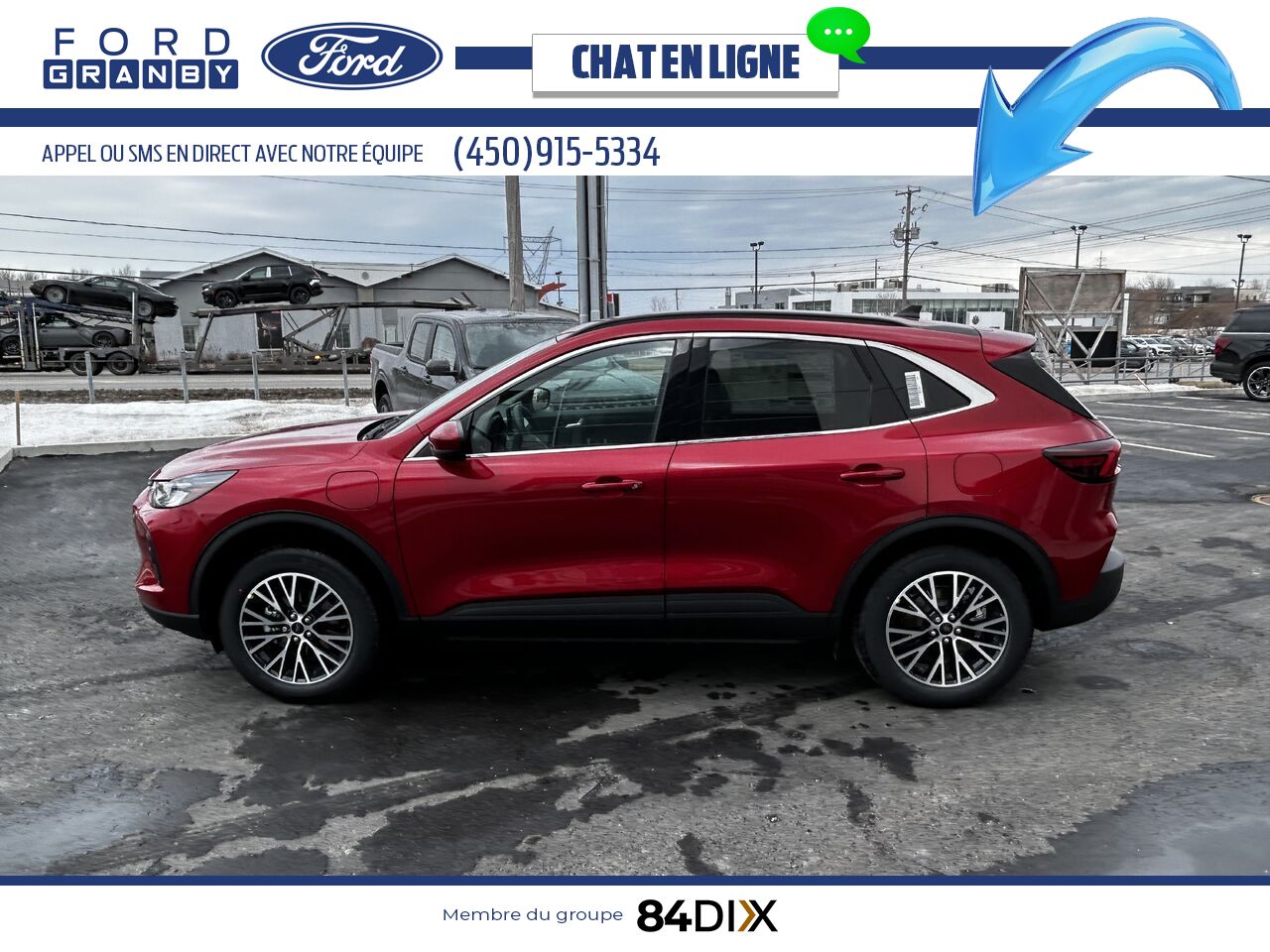 2025 Ford Escape Rapid Red Metallic Tinted Clearcoat Granby - photo #5