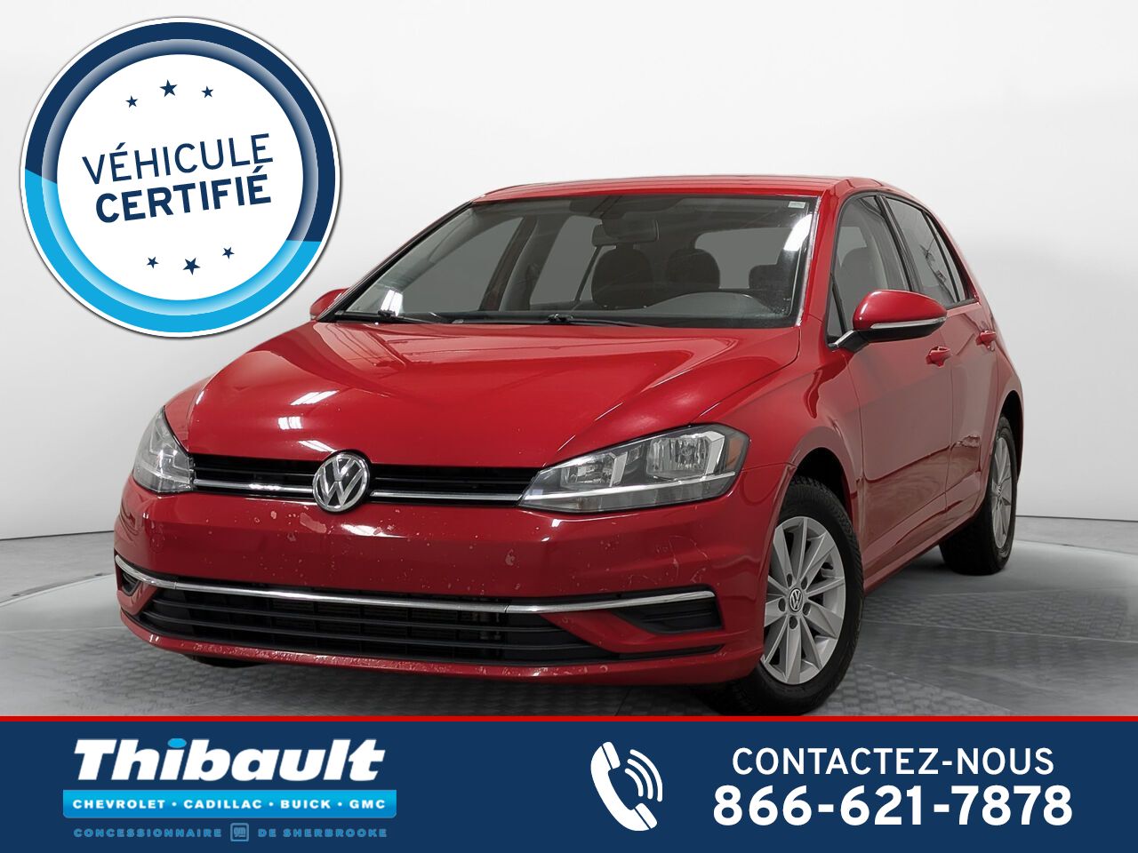 Volkswagen Golf Version S 1.8 TSI Sièges Chauffants Manuelle 2018 Rouge Sherbrooke - photo #0