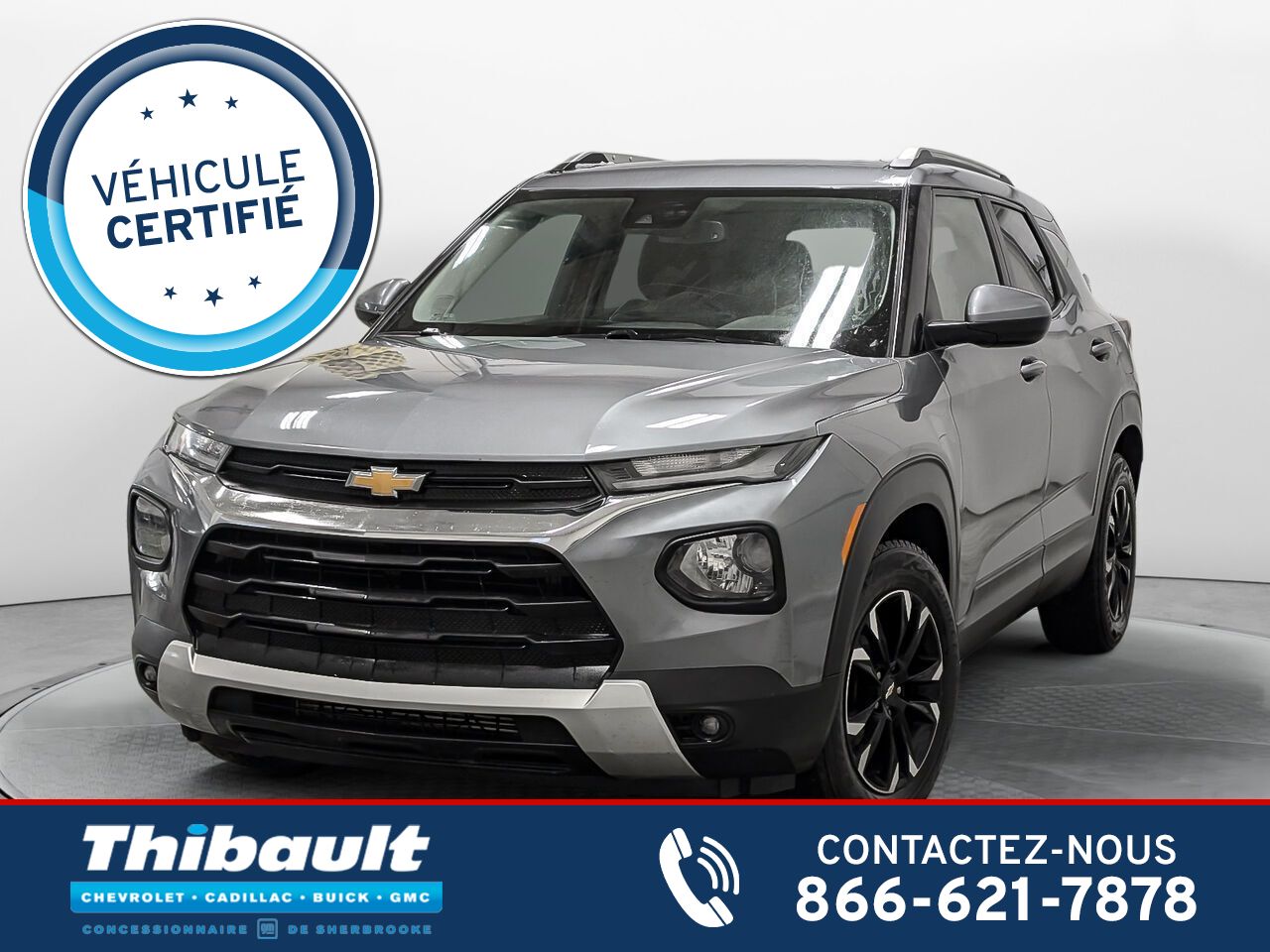 CHEVROLET TRAILBLAZER LT Traction avant 4 portes LT 2022 Gris Sherbrooke - photo #0